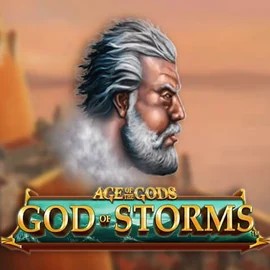 Age Of The Gods: God of Storms logo – Slots by Playtech at Jokery Casino