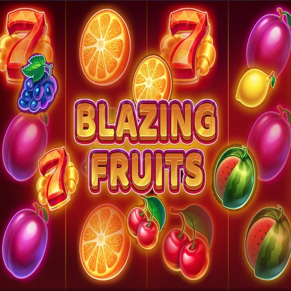 Blazing Fruits slot logo by Inbet Games at Jokery CasinoBlazing Fruits