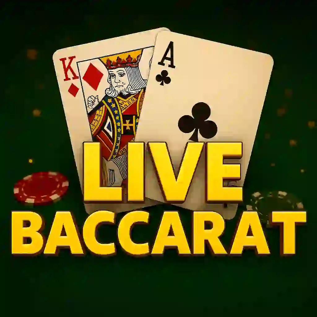 Live Baccarat logo by Evolution at Jokery Casino