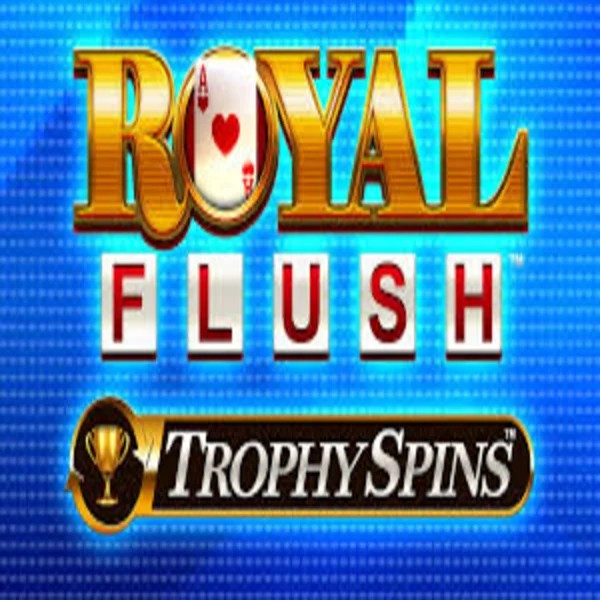 Royal Flush Trophy Spins slot logo by Greentube at Jokery Casino