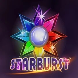 Official Slots logo: Starburst by NetEnt at Jokery Casino